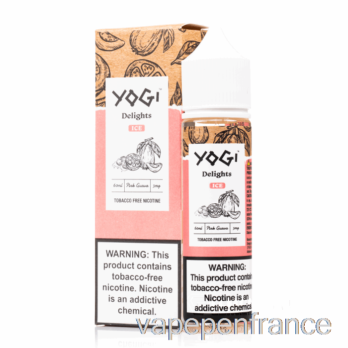 Glace à La Goyave Rose - Délices Yogi - Stylo Vape 60 Ml 0 Mg